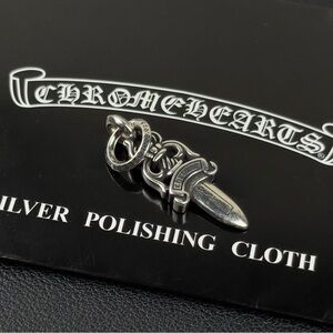 Chrome Hearts Tiny Dagger With Bale Pendant 925 Silver